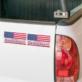 Bumper sticker - Support Democracy Flag Design (Sur camion)