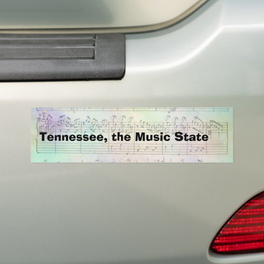 Bumper Sticker Tennessee the Music State (En voiture)
