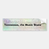 Bumper Sticker Tennessee the Music State (Devant)