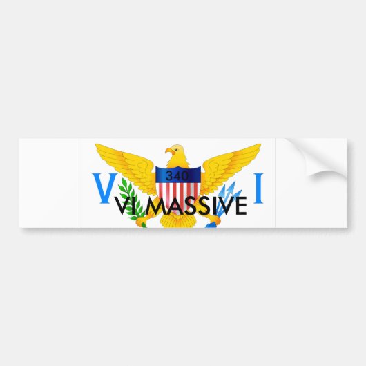 BUMPER,VI-MASSIEF BUMPERSTICKER (Voorkant)