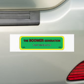 Bumper/vitre autocollant génération BOOMER (En voiture)