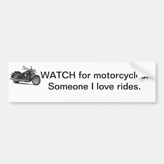 bumper voor motorfietsen bumpersticker (Voorkant)