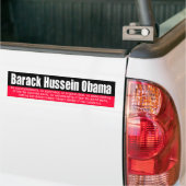 BUMPER Z obama 987 Bumpersticker (Op Truck)