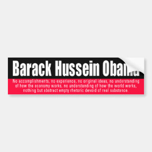 BUMPER Z obama 987 Bumpersticker