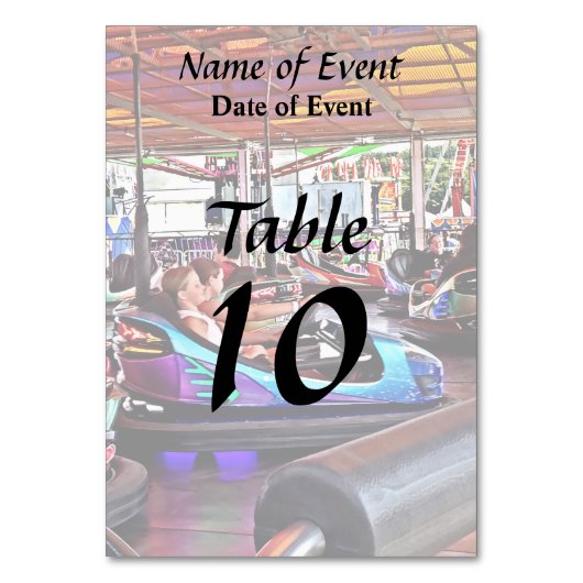 Bumperauto's Kaart (Achterkant)