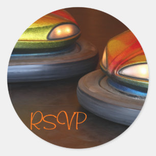 Bumpercars RSVP Ronde Sticker