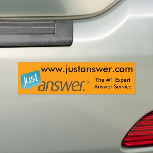 Bumpersticker (Op auto)
