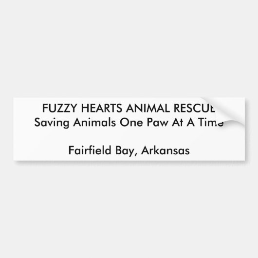 Bumpersticker (Voorkant)