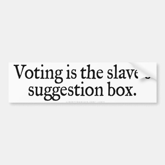 Bumpersticker (Voorkant)