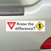 Bumpersticker (Op auto)