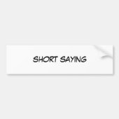 Bumpersticker (Voorkant)