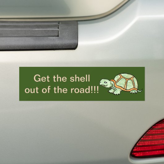 Bumpersticker (Op auto)