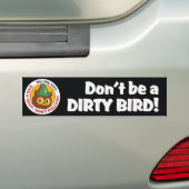 Bumpersticker 1970s Woodsy Owl (Op auto)