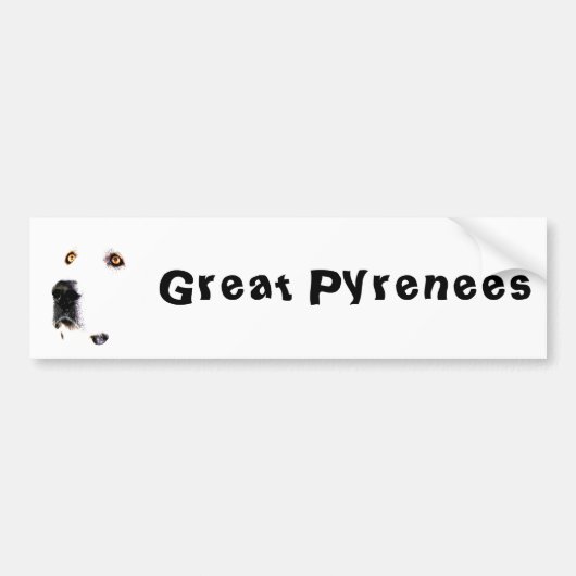 Bumpersticker 2 van de Pyreneeën (Voorkant)