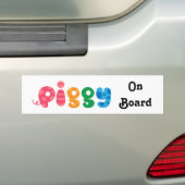 Bumpersticker aan boord (Op auto)