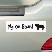 Bumpersticker aan boord (Op auto)