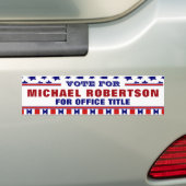 Bumpersticker aangepaste Sjabloon campagne (Op auto)