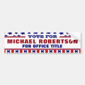 Bumpersticker aangepaste Sjabloon campagne (Voorkant)