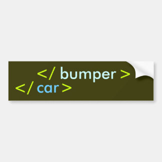 Bumpersticker achterzijde - coder