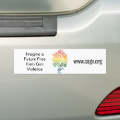 Bumpersticker Afbeelding pistool (Op auto)
