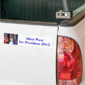 Bumpersticker Allen West voor President 2012 (Op Truck)