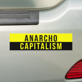 Bumpersticker Anarcho Capitalism (Op auto)