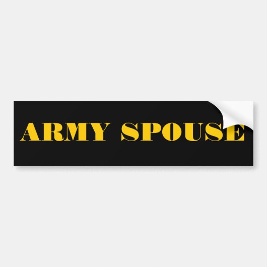 Bumpersticker Army Echtgenoot (Voorkant)