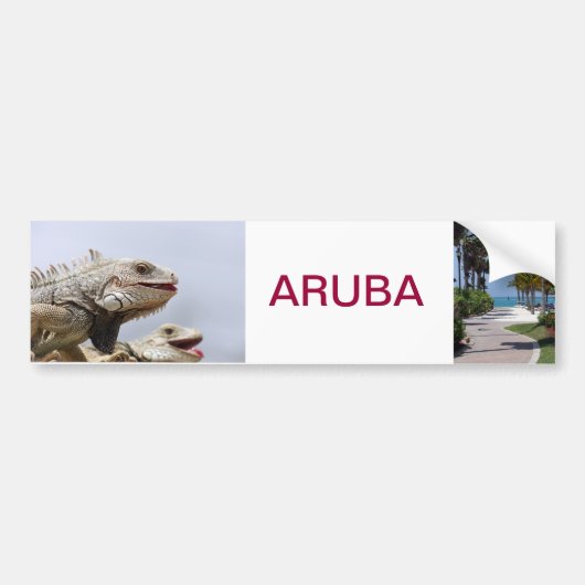 bumpersticker aruba (Voorkant)