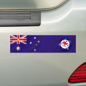 Bumpersticker Australië voor Australiërs (Op auto)