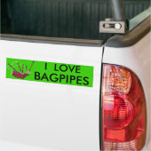 Bumpersticker Bagpipes (Op Truck)