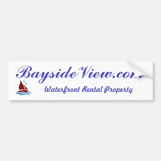bumpersticker BaysideView.com (Voorkant)
