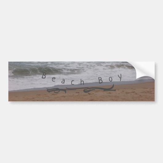 Bumpersticker Beach Boy ontwerpstijl (Voorkant)