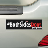 Bumpersticker - #BeideSidesDont (Op auto)