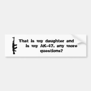 Bumpersticker beschermende vader