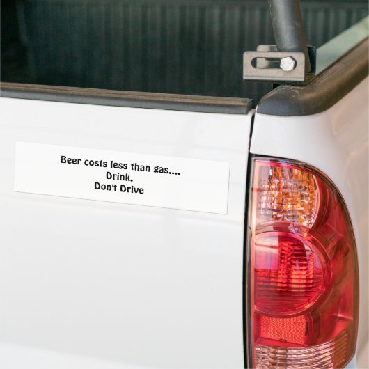Bumpersticker bier (Op Truck)