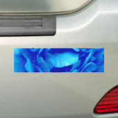 Bumpersticker blauw Roos -  (Op auto)