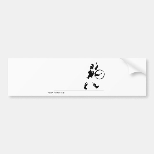 Bumpersticker Blijf Marcheren (Voorkant)