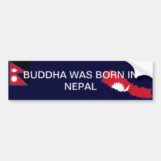 Bumpersticker Boeddha was lint in Nepal