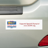 Bumpersticker. Bumpersticker (Op auto)
