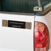 Bumpersticker Business Animal Print Zwart Wit (Op Truck)