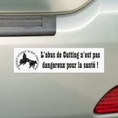 Bumpersticker Cabernet CHA Blanc Bumper Abus Noir (Op auto)