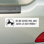 Bumpersticker Cabernet CHA Blanc Bumper Noir (Op auto)