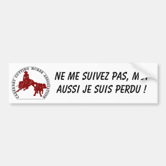 Bumpersticker Cabernet CHA Blanc Logo Bordeaux