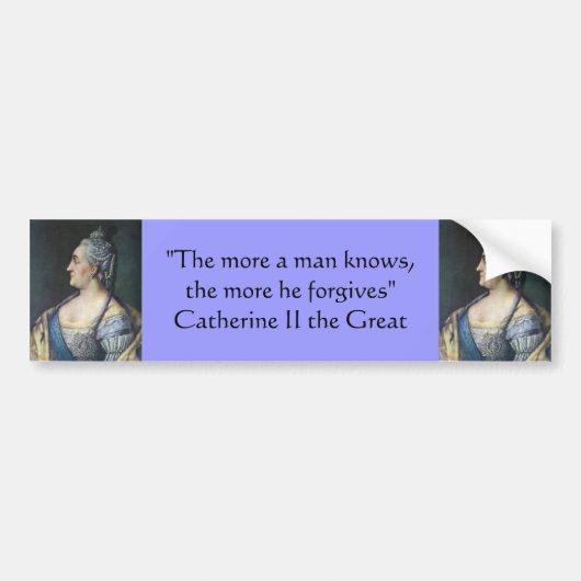 Bumpersticker: Catherine II de Grote Bumpersticker (Voorkant)