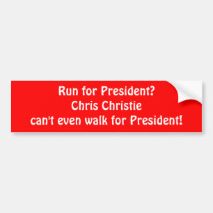 Bumpersticker "Chris Christie"
