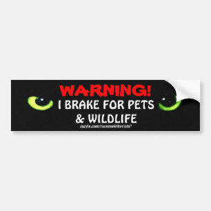 BUMPERSTICKER COLLECTIE DIERVEILIGHEID