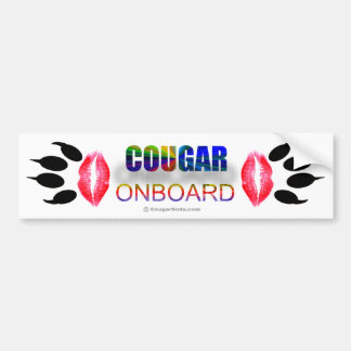 Bumpersticker "Cougar Onboard"