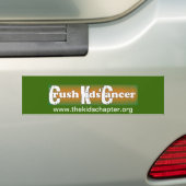 Bumpersticker "Crush Kinder Cancer" (Op auto)