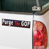Bumpersticker "De GOP zuiveren" (Op Truck)