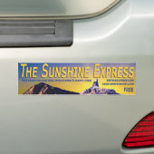 Bumpersticker - De Sunshine Express Banner #3 (Op auto)
